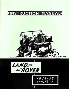 Series 1 Instruction Manual by Brooklands (Britpart) DA1625
