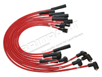 Ignition Lead Set HT V8 8mm Red Uprated  (Eurospare XP) RTC6551XP