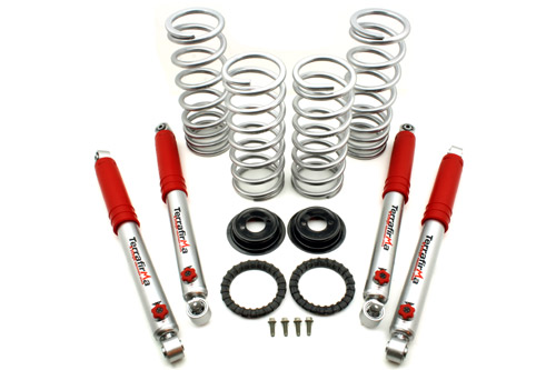 Air To Coil Kit 2" Lift + Front / Rear Medium Load Springs & + 3" 4-Stage Adjustable Shocks (Terrafirma) Discovery 2 - TF259
