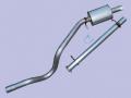 Exhaust Centre Bypass Pipe And Rear Silencer D1 300Tdi 94-98 (Britpart) ESR2391S *See Info*