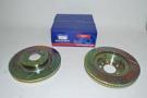 Brake Disc Front 340mm (2) Drilled & Grooved 4.4 (Britpart) SDB000614 SDB000613 DA4611