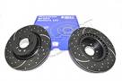 Brake Disc Front 360mm (2) Drilled & Grooved (EBC) SDB000624 DA4496 *See Notes*