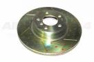 Front Brake Discs (2) Vented, Drilled and Grooved (Terrafirma) Td6 and V8P SDB000201CDG
