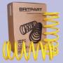 Britpart Yellow Lifted Rear Springs +40mm +100KG (Britpart) DA4204