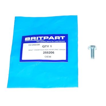 BOLT 1/4UNFX5/8 HEX HEAD ZINC GRADE 255206