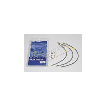 Brake Hose Set Braided Standard Kit 90 83-98 (Britpart) DA2400S