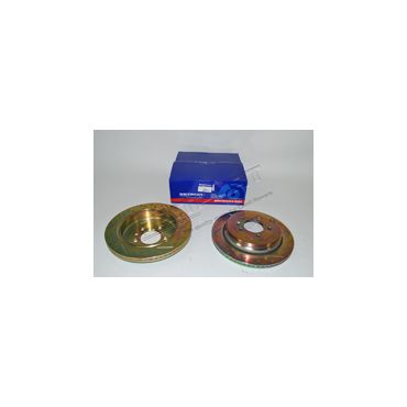 Brake Discs Rear (2) Drilled &amp; Grooved 2.7 V6 (Britpart) DA4614 SDB000636