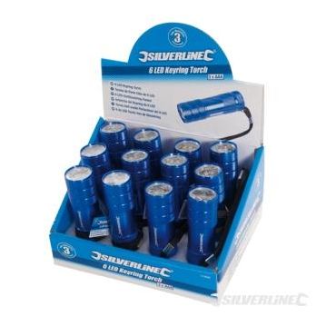 Lightweight Aluminium Torch 6 leds 319886