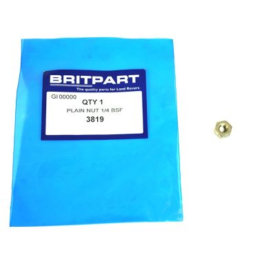PLAIN NUT 1/4 BSF (BRITPART) 3819