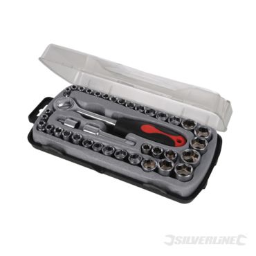 Compact Socket Set 39pce (Silverline) 633754