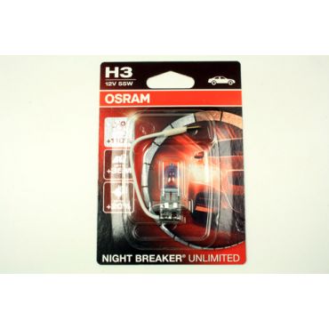 OSRAM NIGHT BREAKER® UNLIMITED H3 SINGLE BLISTER - ALL 64151NBU-01B