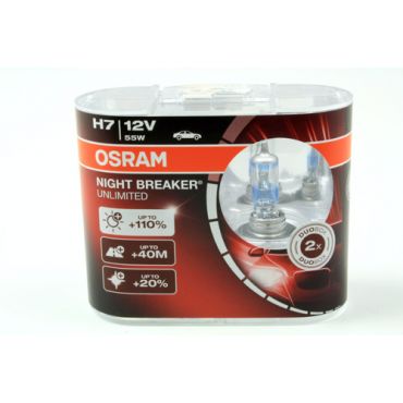 OSRAM NIGHT BREAKER® UNLIMITED H7 TWIN DUO PACK - ALL 64210NBU-HCB