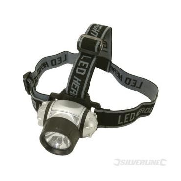 LED Krypton Head Light Torch (Silverline) 868718