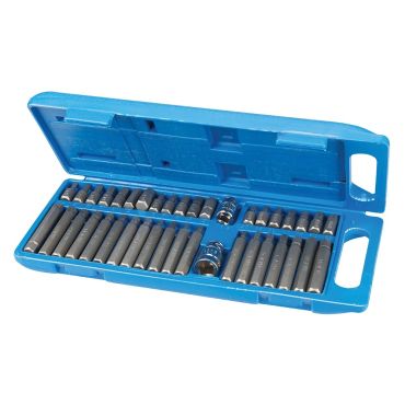 Hex, T20 - T55 &amp; Spline Bit Set  40pce (Silverline) 881641 