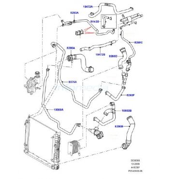 Hose Set 4.4 AJ V8 (Eurospare) KIT33