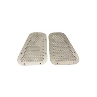 Wing top Air Intake Grille Stainless (Pair) BA3900