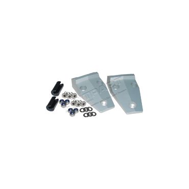 Bonnet Hinge Kit Billet Silver (Britpart) DA1152