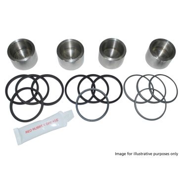 Brake Caliper Piston &amp; Seal Kit Axle Set Stainless Steel (Britpart) DA1172 SEE500130 STC1280