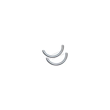 FRONT SEAT BELT TRIM COVER SILVER DA1552