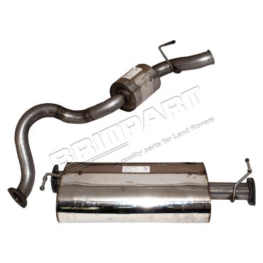 Stainless Steel Exhaust Defender 90 - 2.2 No front pipe DA1948