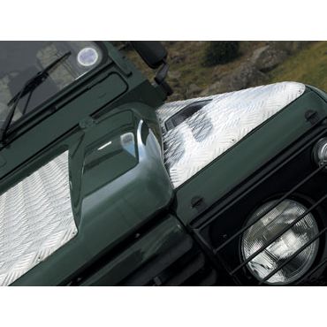 Alloy Bonnet Protector Curved/Pre-Drilled Defender All 1983-2006 (Britpart) DA2066 DA3080 LR67
