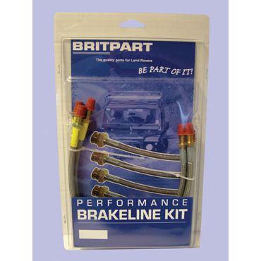 Brake Hose Set Discovery 1 (1989-1992 upto JA034313) Braided +150mm DA2410150S