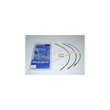 Brake Hose Set Series 2 and 3 (1960-79) UNF Braided (Britpart) DA2418S