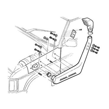 Safari Snorkel Kit Discovery 200 Tdi (Safari) DA3015 SS300HF