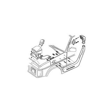Safari Snorkel Kit Discovery V8 3.9 & 300Tdi (ABS & EDC)  DA3022 SS390HF