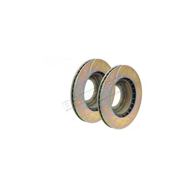 Brake Discs Front D2 Drilled &amp; Grooved  (EBC) ANR4582 SDB000380 DA4158 *Pair*