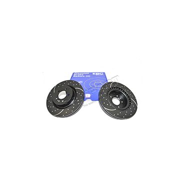 Brake Disc Front 360mm (2) Drilled &amp; Grooved (EBC) SDB000624 DA4496 LR189032 *See Notes*