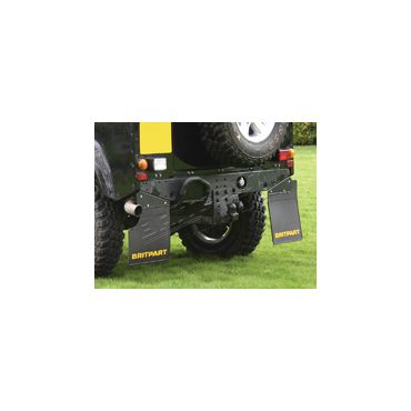 PAIR OF BRITPART MUDFLAPS (YELLOW LOGO)  DA4531