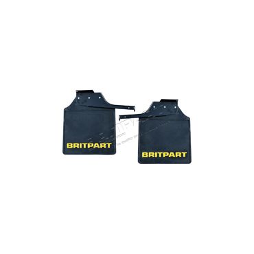 PAIR OF BRITPART MUDFLAPS (YELLOW LOGO) DA4534