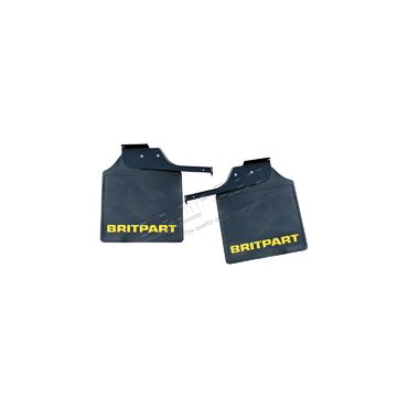 PAIR OF BRITPART MUDFLAPS (YELLOW LOGO) DA4535