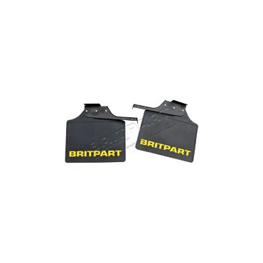 PAIR OF WIDE BRITPART MUDFLAPS (YELLOW LOGO) DA4536