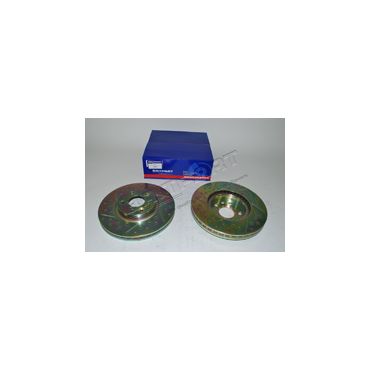 Front Brake Disc Set Drilled &amp; Grooved FL2 Td4 (Britpart) DA4618 LR007055