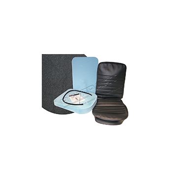 Seat Retrim Kit Black Vinyl (Centre) 90/110 1985-2007 (Britpart) DA5634 DA5634E
