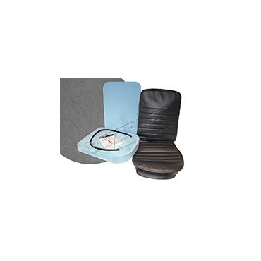 Seat Retrim Kit Grey Vinyl (Centre) 90/110 1985-2007 (Britpart) DA5635 DA5635E