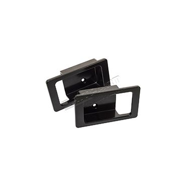 Door Lever Surrounds Pair - Black (Britpart) Defender 90/110/130 up to 2007 - DA8953