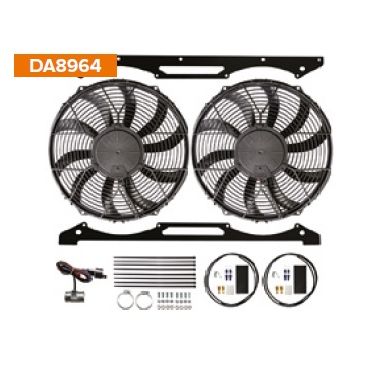 High Power Suction Fan 2 x 12"  (Britpart) Series III V8 - DA8964
