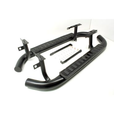 Side Steps 'Fire & Ice' Black 90 03 On & 110 Pick Up 03 On (Britpart) LR008379B *See Info*