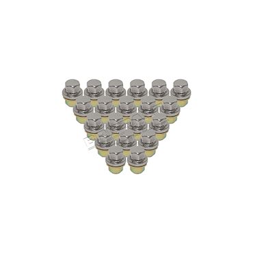 Wheel Nut Alloy Wheels Set S/S Cap (EUROSPARE) ANR2763MMM RRD500560 RRD500560X *Set Of 20*