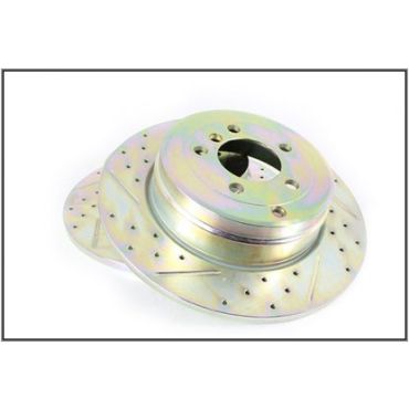 Brake Disc Rear L322 02-05 Drilled &amp; Grooved (Terrafirma) SDB000211CDG LR189029CDG*Single Disc*