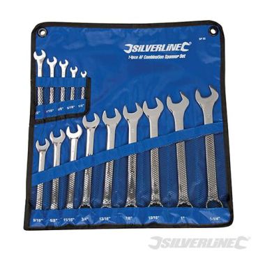 Spanner Set UNF Imperial 14pce (Silverline) SP52