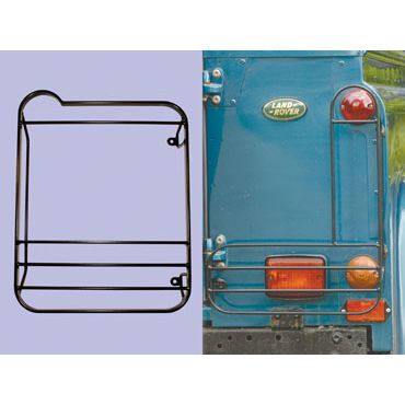 Defender Rear Lamp Guards With Spare Wheel On Door From 02 (Britpart) STC53157