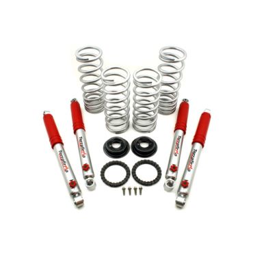 Air To Coil Kit 2&quot; Lift + Front / Rear Medium Load Springs &amp; + 3&quot; 4-Stage Adjustable Shocks (Terrafirma) Discovery 2 - TF259