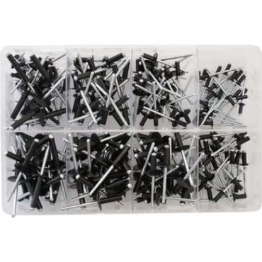  Assorted Black Rivets (200) AT95