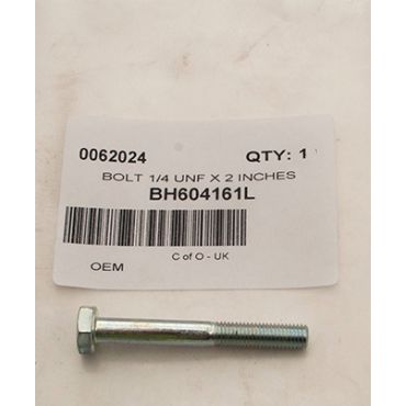 Track Rod Tube Clamp Bolt 1/4 UNF X 2 INCHES (Britpart) 256006 BH604161L 
