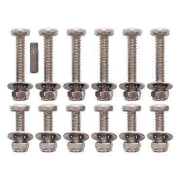 Door Bolt Kit S/S Rear End Door Torx Head (Britpart) DA1134P