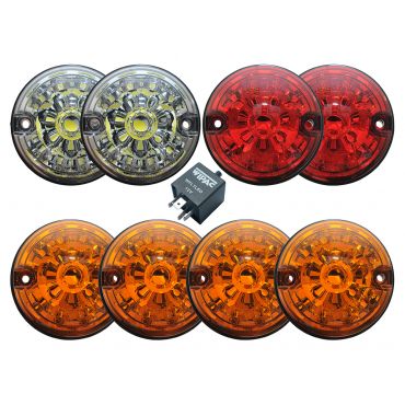 LED Light Kit Defender Series 2 &amp; 3 (Wipac)  DA1192 HLK002